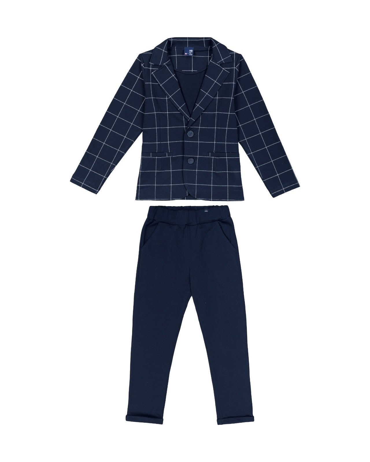 Garnitur chłopięcy kratka 128-146 GT