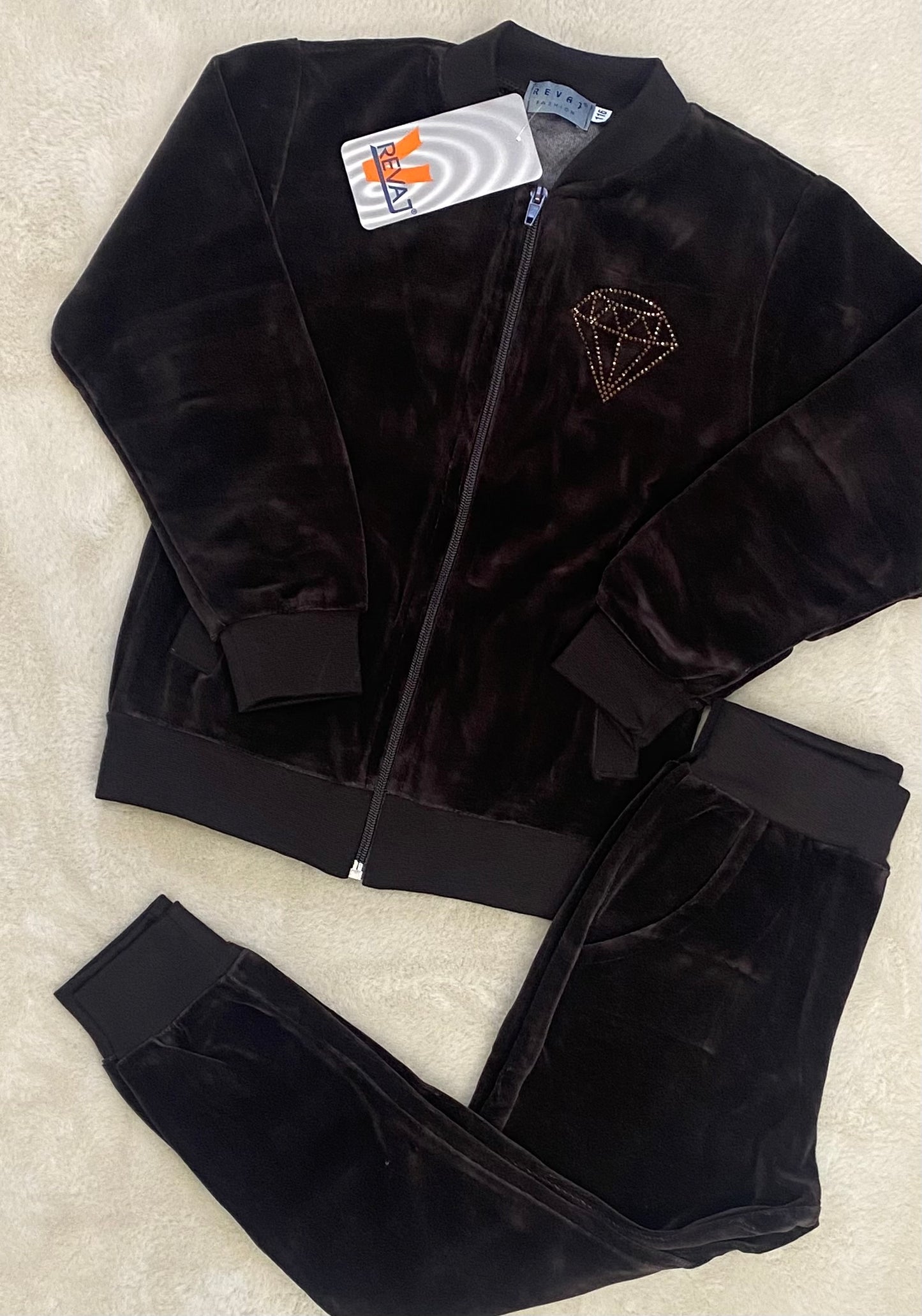 Dres welurowy DIAMENT ROZMIARY 92-128 REVAJ