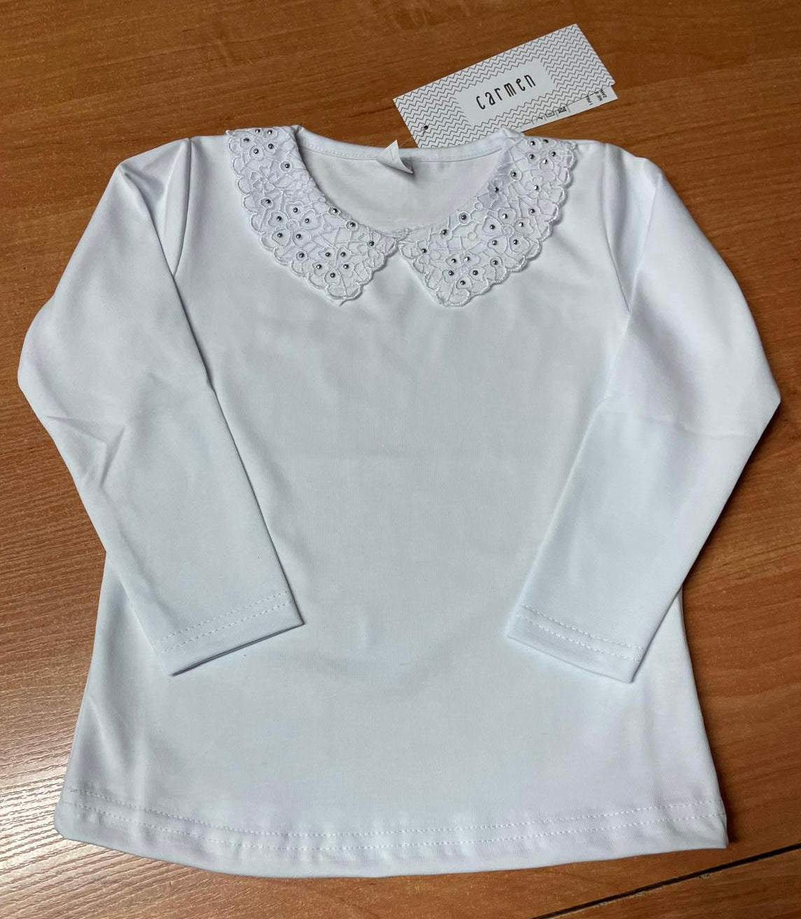 Elegancka bluzka z długim rękawem 92-128 CARMEN