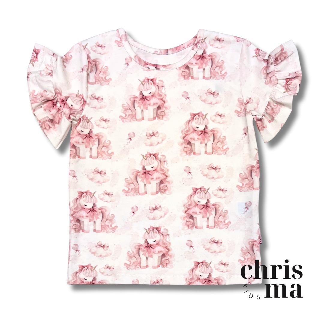 Bluzka z krótkim rękawem JEDNOROŻEC ROZMIARY 92-134 CHRISMA