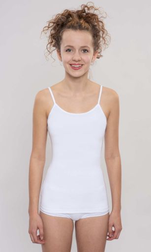 Podkoszulka dziewczęca wąskie naramki 146-170 WADIMA