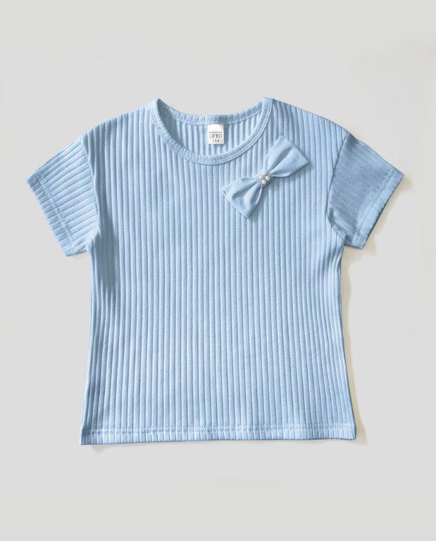 Bluzka dziewczęca elegancka z krótkim rękawem ROZMIARY 116-164 CARMEN