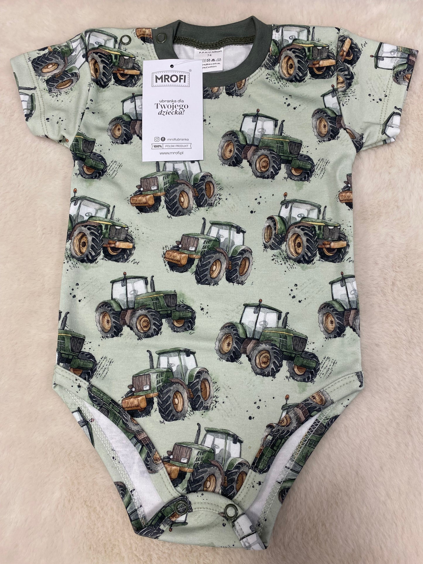 Body krótki rękaw ROZMIAR 74