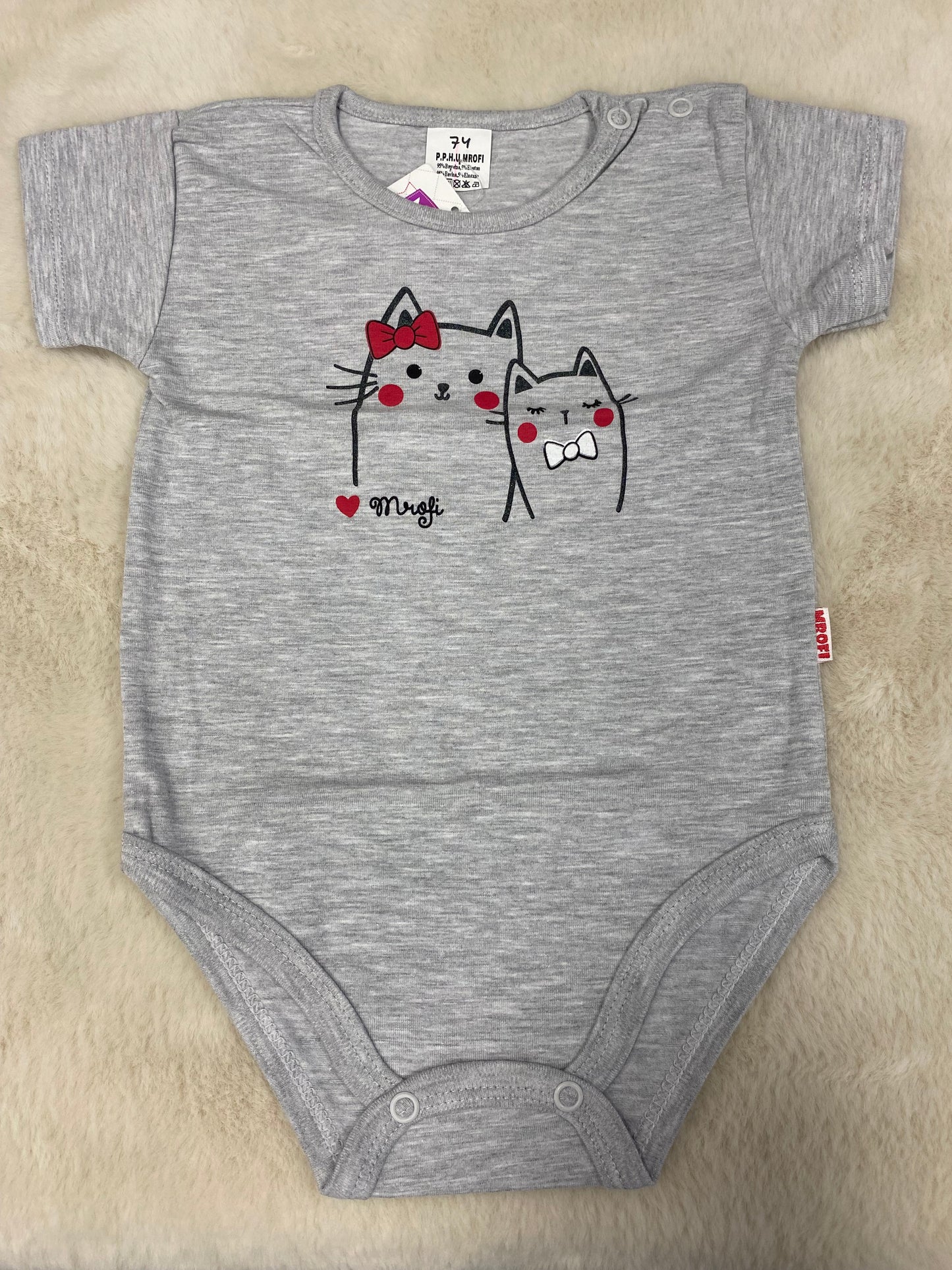 Body krótki rękaw ROZMIAR 74