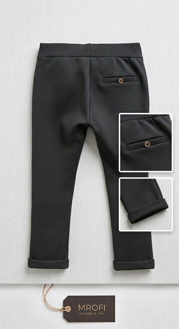 Spodnie eleganckie SLIM ROZMIARY 98-134 MROFI