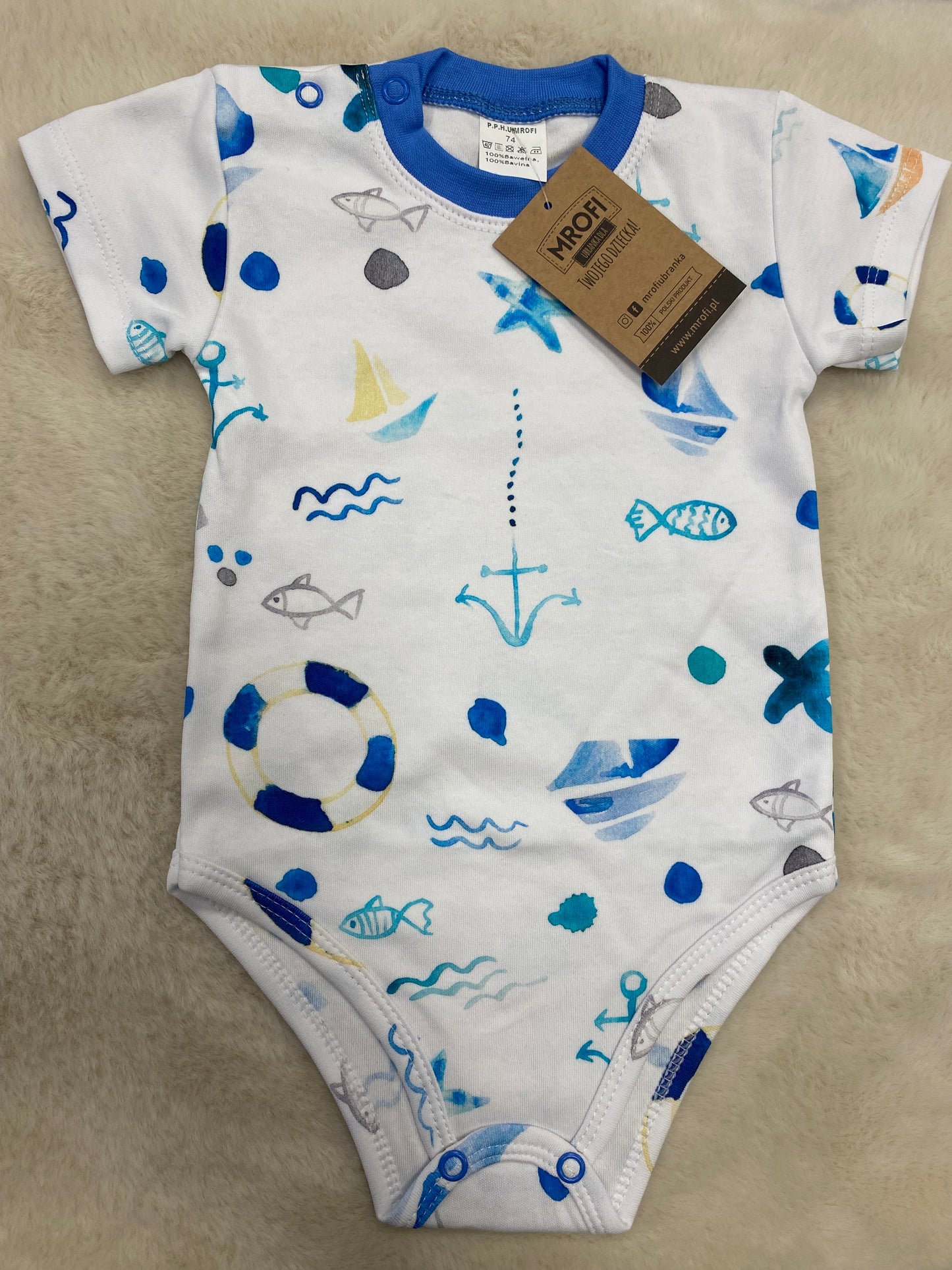 Body krótki rękaw ROZMIAR 74