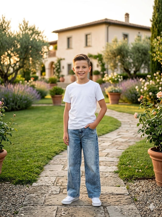 Spodnie szerokie JEANS ROZMIARY 140-164 GAMET