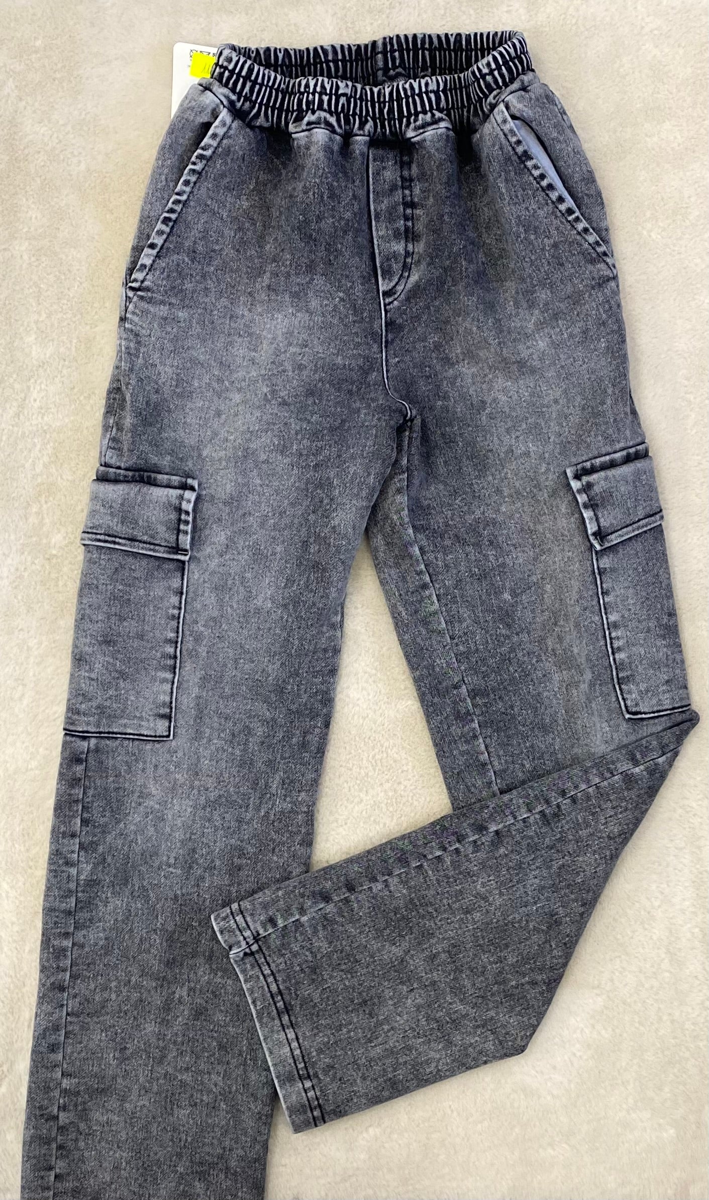 Spodnie chłopięce miękki jeans  ALAN 128-164 GAMET
