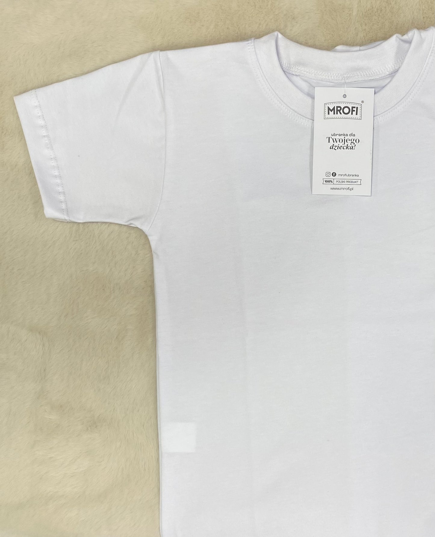 Koszulka biała krótki rękaw na WF ROZMIARY 122-170 MARCINKOWSKI