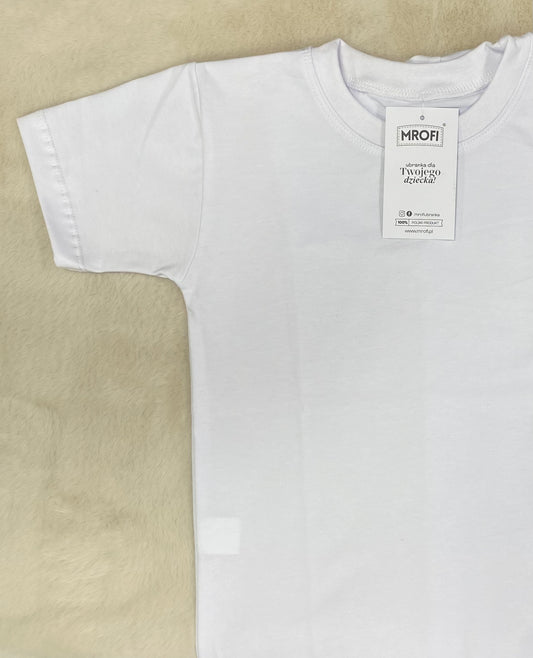Koszulka biała krótki rękaw na WF ROZMIARY 122-170 MARCINKOWSKI
