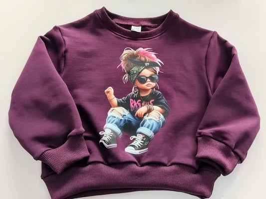 Bluza DZIEWCZYNKA LEKKO OCIEPLANA ROZMIARY 110-140 NATALIA