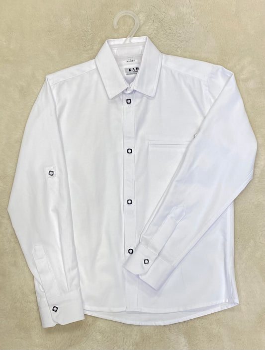 Elegancka koszula z kołnierzykiem  ROZMIARY 134-176 KADA