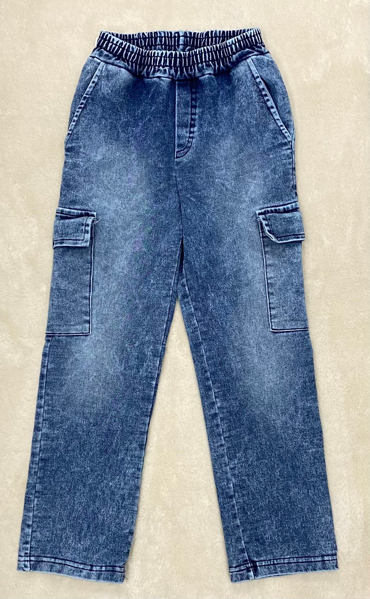 Spodnie chłopięce miękki jeans  ALAN 128-164 GAMET