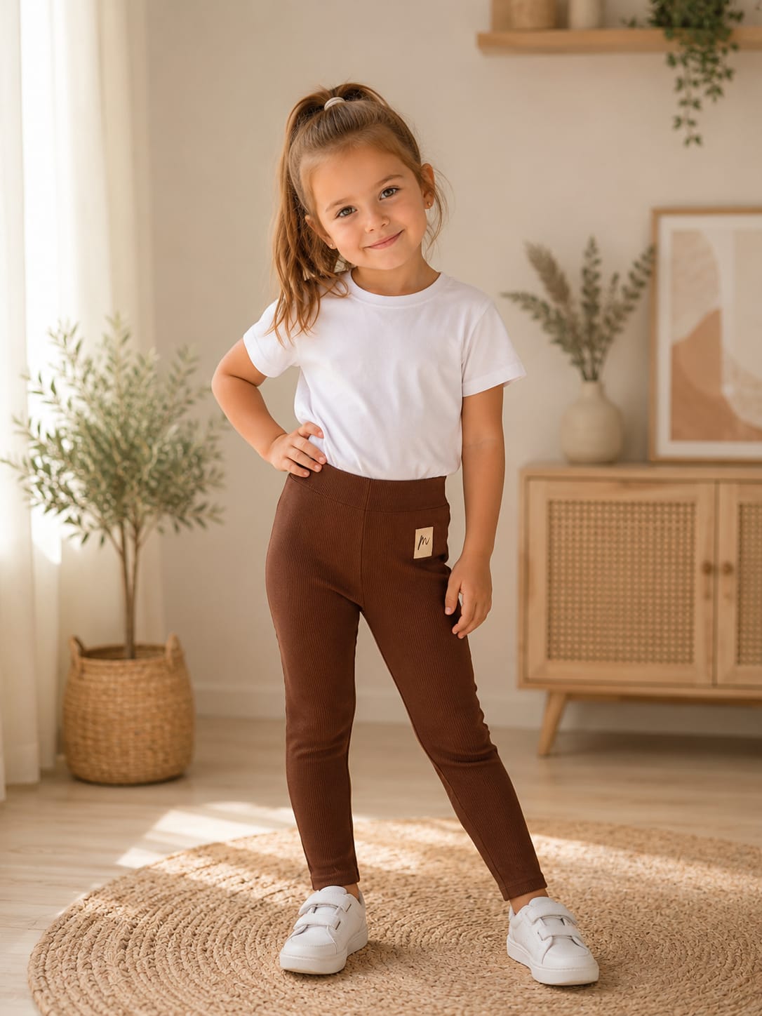 LEGGINSY dla szczupłych dziewcząt ROZMIARY 92-140 MROFI
