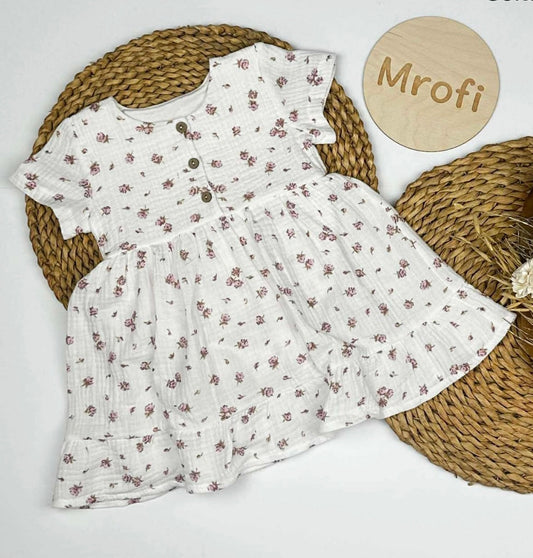 Sukienka muślinowa FELICJA ROZMIARY 62-104  MROFI