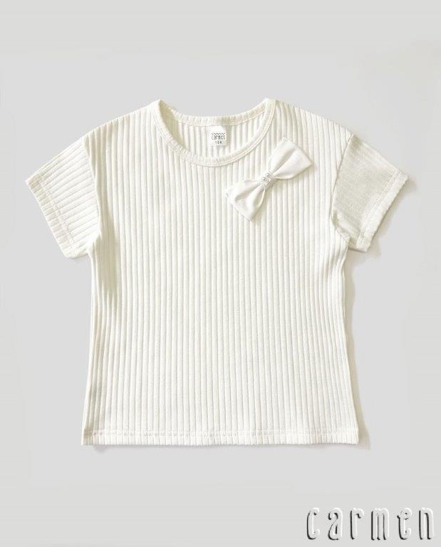 Bluzka dziewczęca elegancka z krótkim rękawem ROZMIARY 116-164 CARMEN