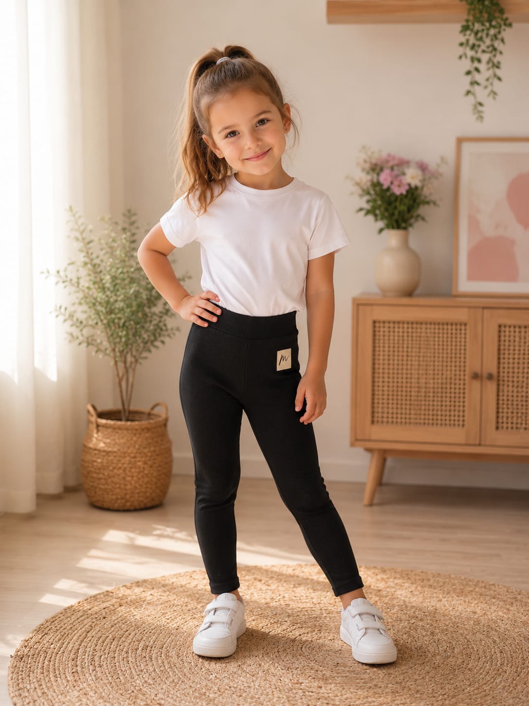 LEGGINSY dla szczupłych dziewcząt ROZMIARY 92-140 MROFI