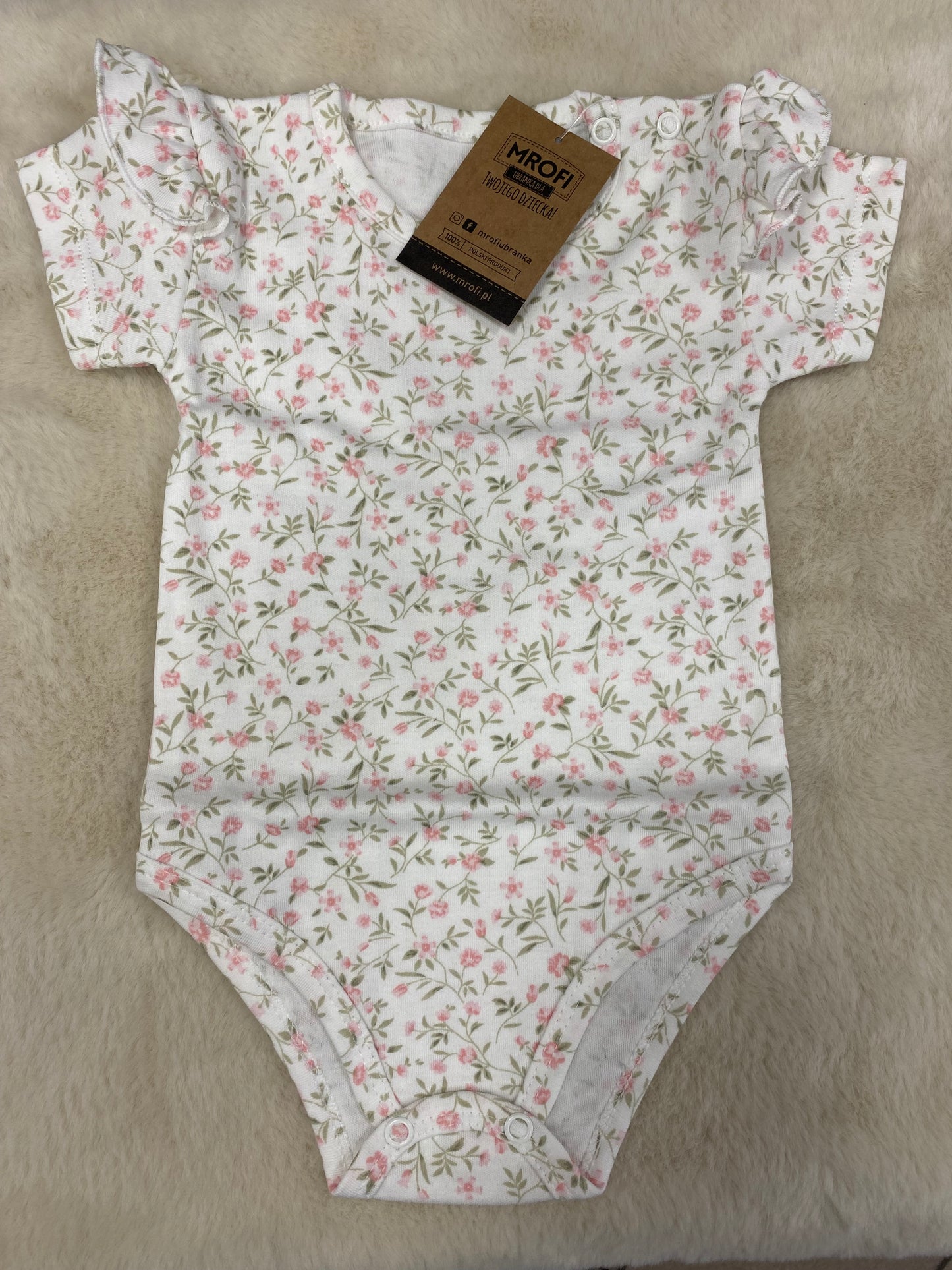 Body z krótkim rękawem ROZMIAR 68