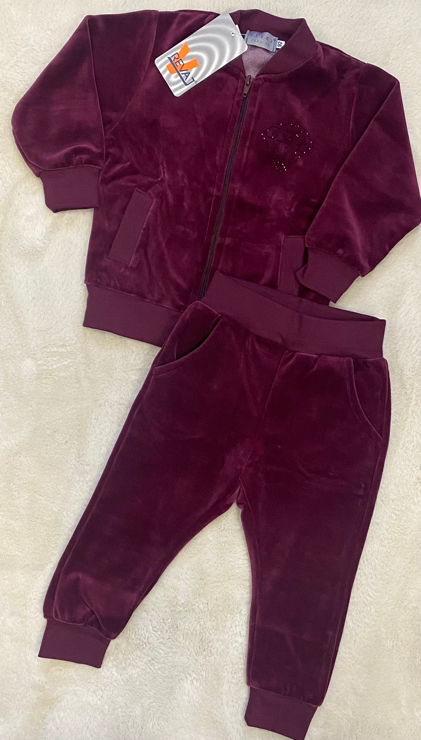 Dres welurowy DIAMENT ROZMIARY 92-128 REVAJ